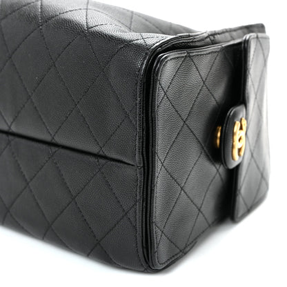 Caviar Quilted Small Chanel 25 Handbag Black