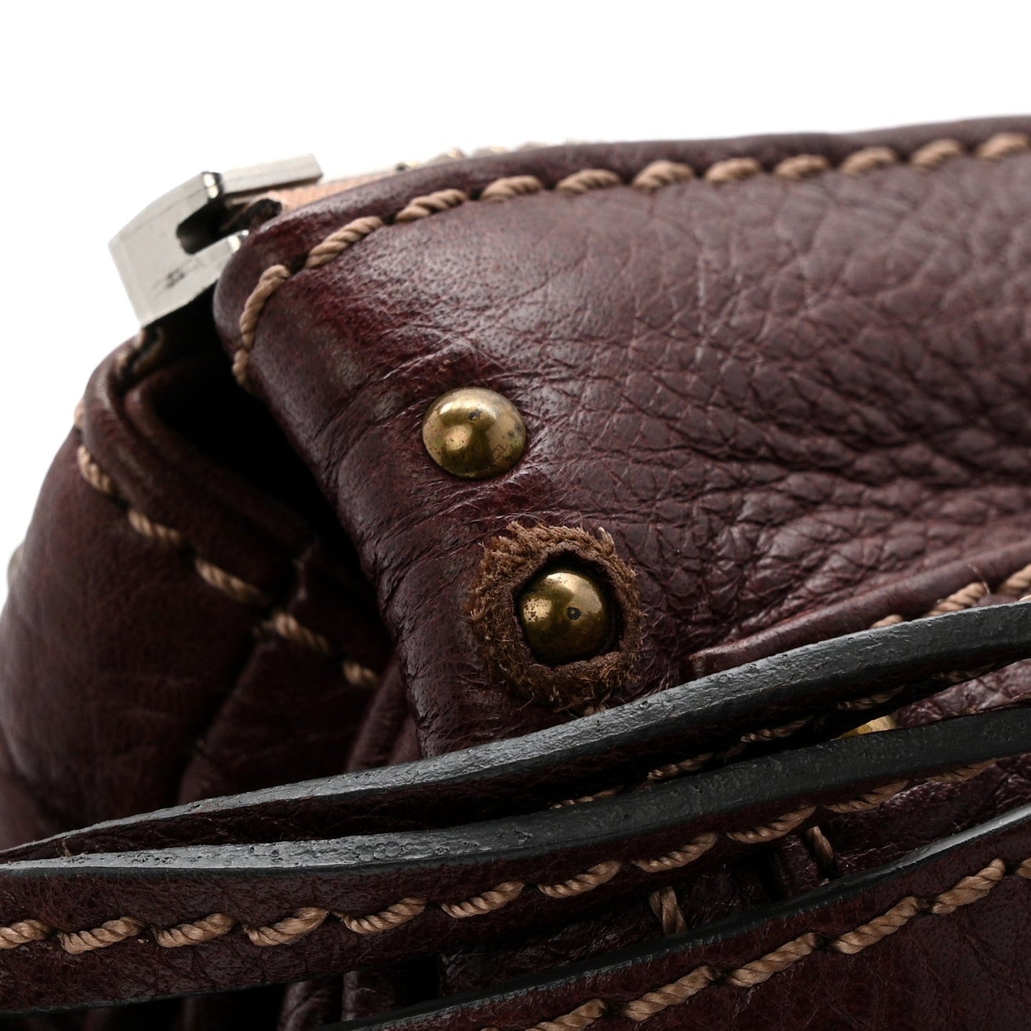 Calfskin Medium Paddington Satchel Chocolate