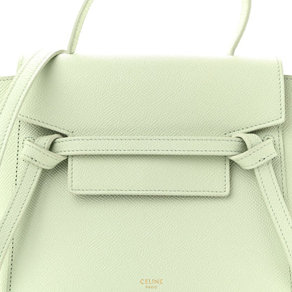 Grained Calfskin Nano Belt Bag Jade