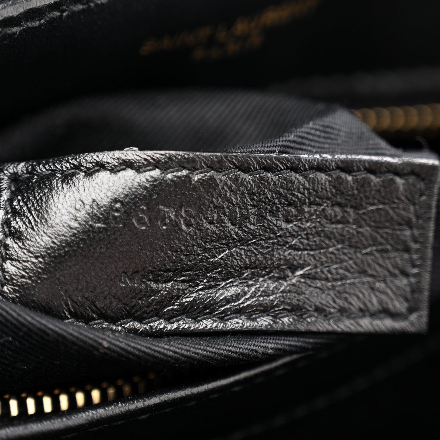 Calfskin Y Quilted Monogram Toy Loulou Crossbody Bag Black