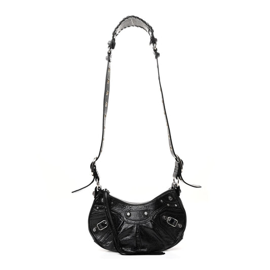 Agneau Arena Le Cagole Shoulder Bag XS Black