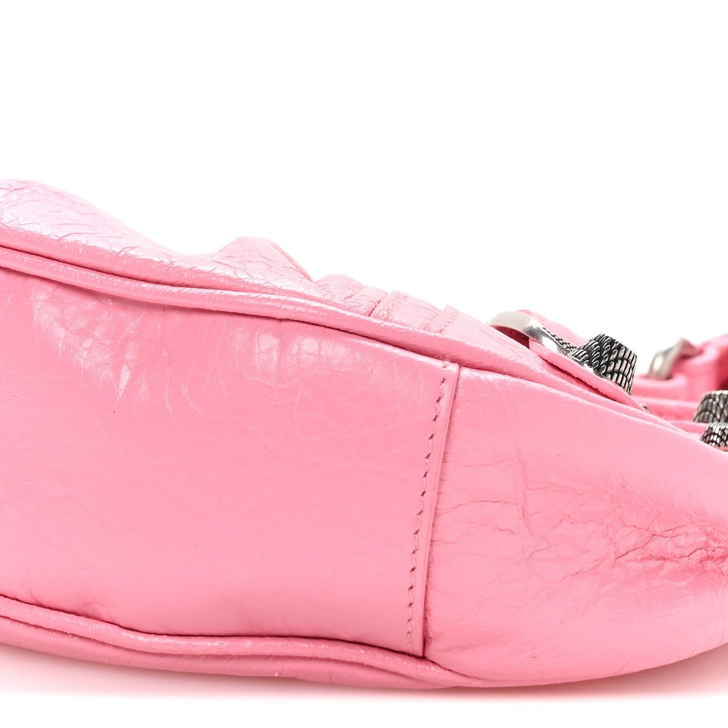 Agneau Arena Le Cagole Shoulder Bag XS Candy Pink