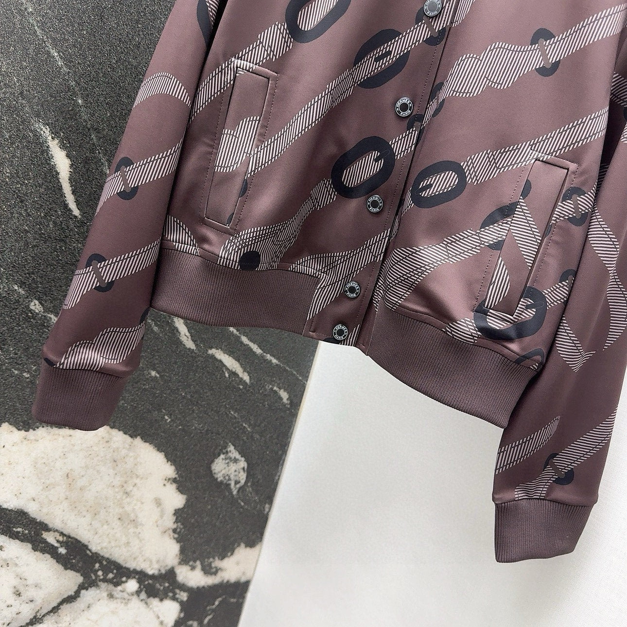 HERMES 25S SWEATSHIRT AND SKIRT SET 528320