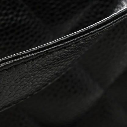 Caviar Quilted Grand Shopping Tote GST Black