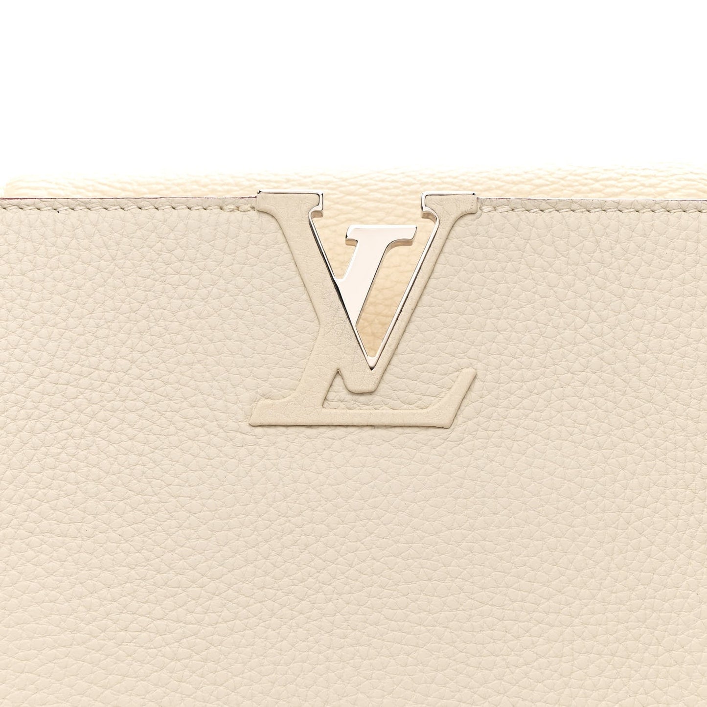 Taurillon Capucines MM Blanc Casse
