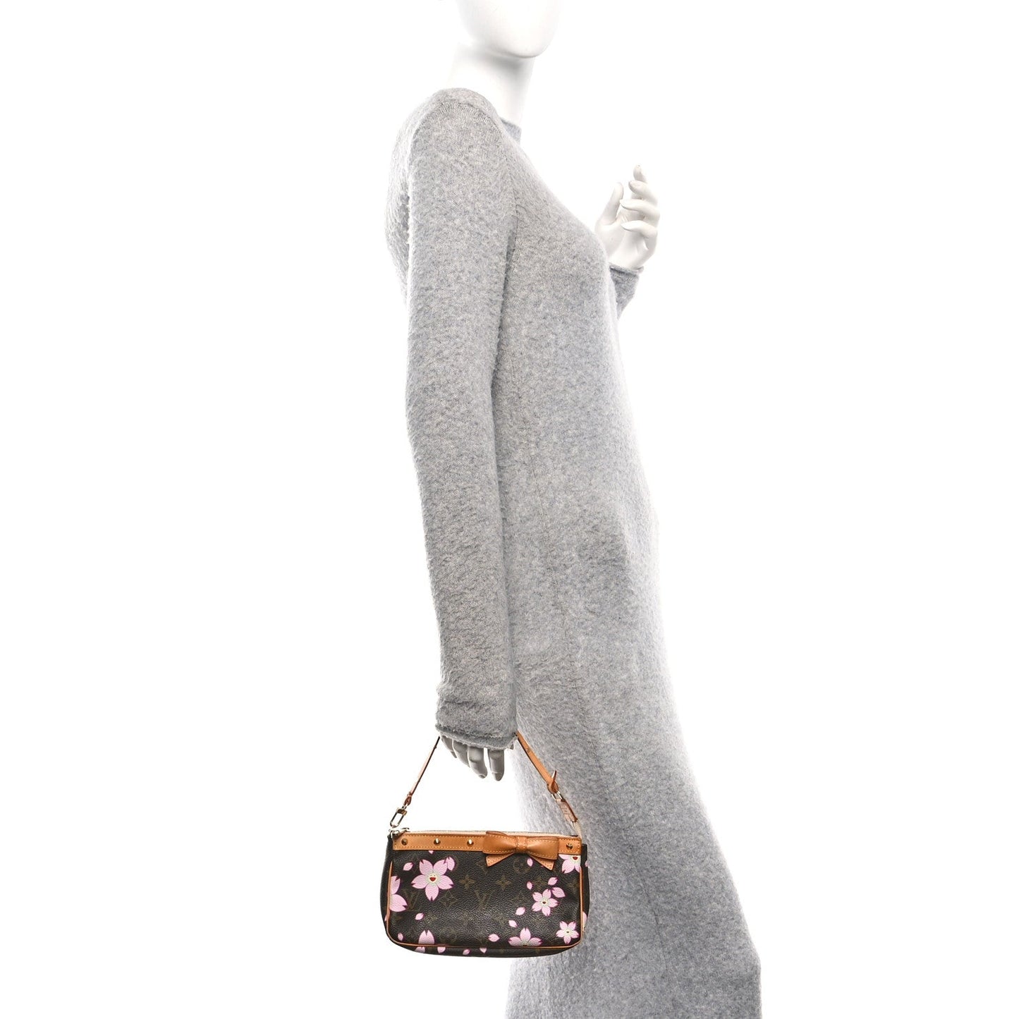 Monogram Cherry Blossom Pochette Accessories Brown