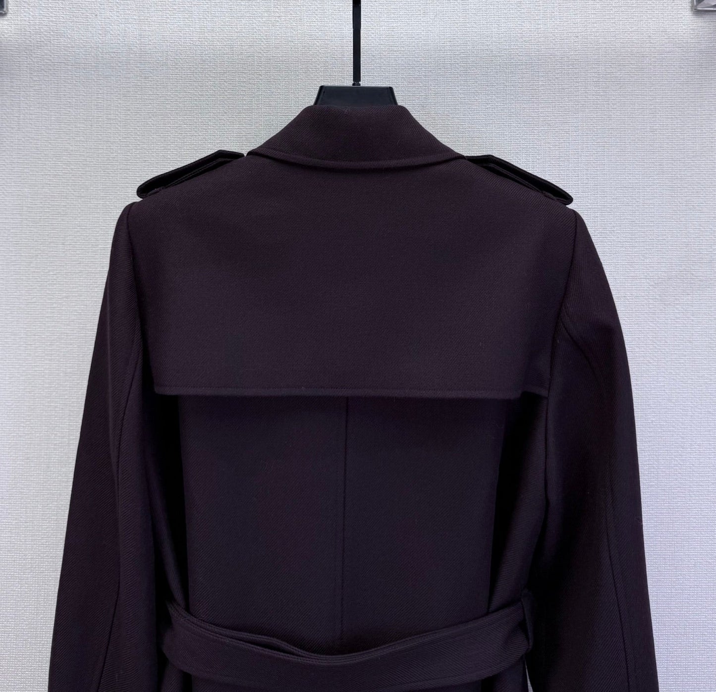 LP 25 Kerril Trench Coat Charcoal Black Waool Blend Fbric 315821