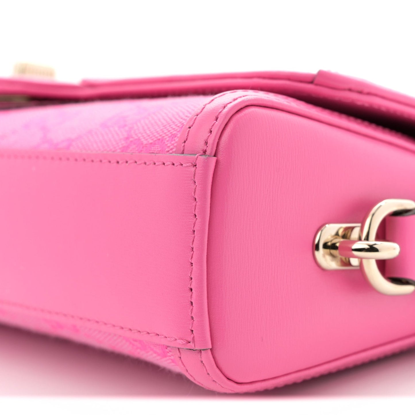 GG Monogram Textured Dollar Calfskin Small Luce Shoulder Bag Pink