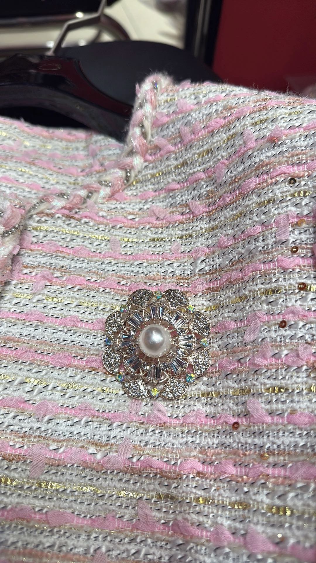 CC 25 Braided Jacket Light Pink Cotton