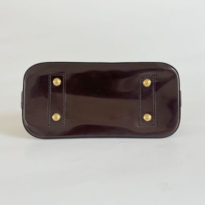 Louis Vuitton Burgundy Monogram Vernis Alma BB bag