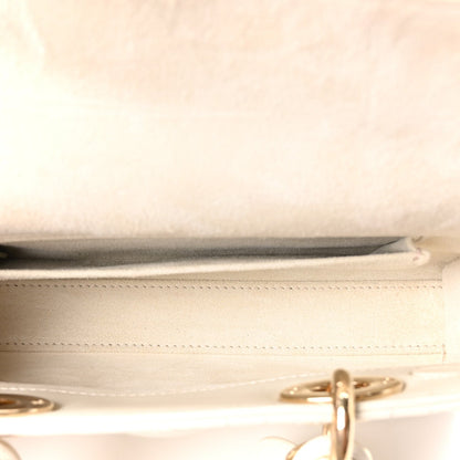 Lambskin Cannage Small Lady D-Joy Latte