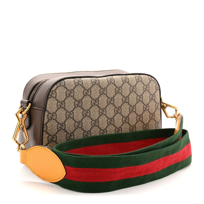 GG Supreme Monogram Web Neo Vintage Shoulder Bag Beige New Acero Crop