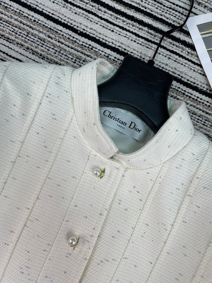 CD 26 White Cotton Jacket 112627