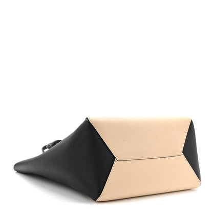 Calfskin Lockme Cabas Vanille Black