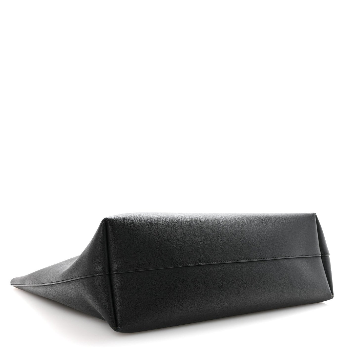 Calfskin Large Shopping Tote Black