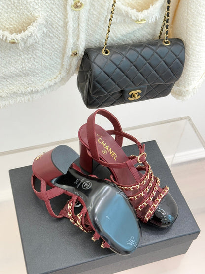 Cruise 25/26 Slingbacks 90mm Black Burgundy Lambskin & Patent Calfskin