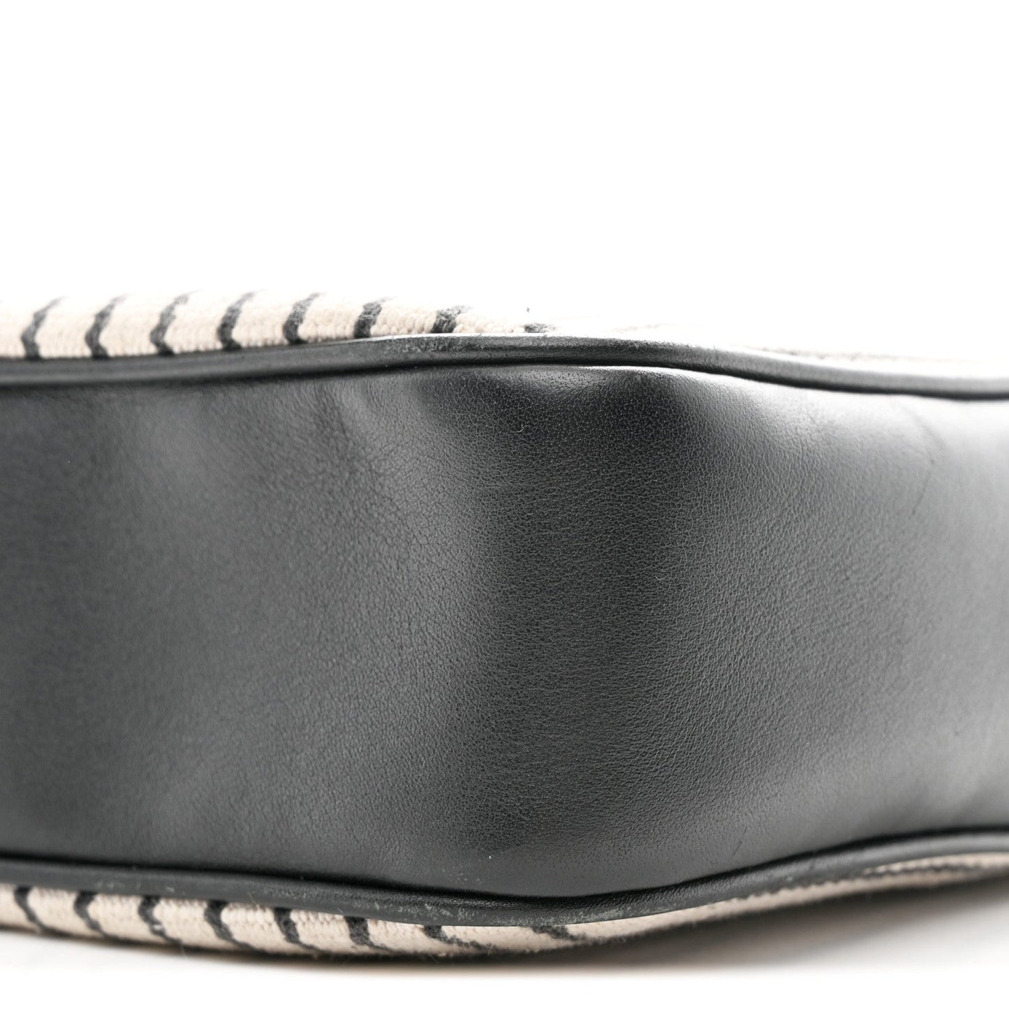 Canvas Calfskin Monogram Lou Camera Bag Black Grey Cream