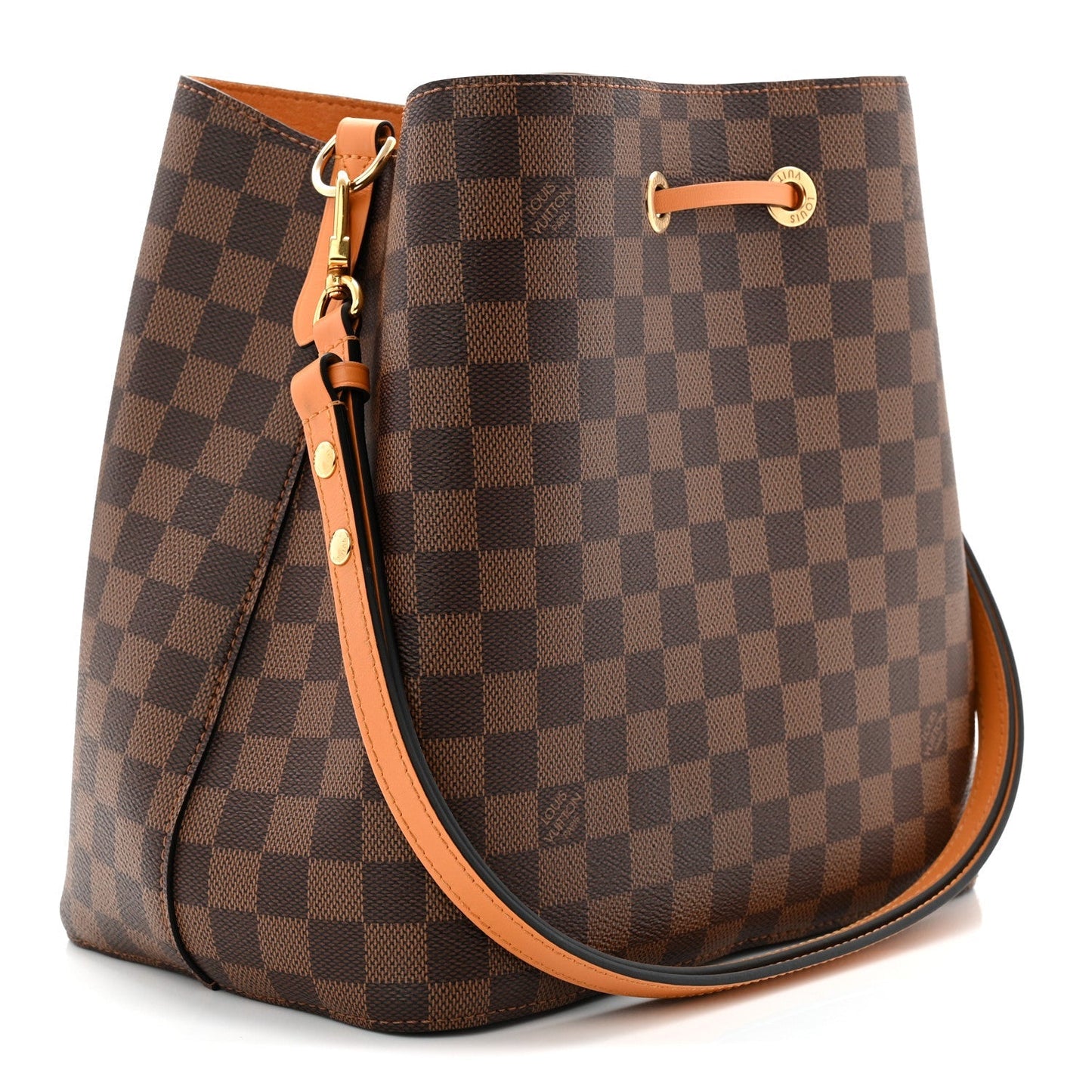 Damier Ebene Neonoe MM Safran