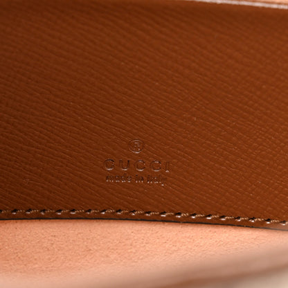 GG Supreme Monogram Azalea Calfskin Web Mini Jackie 1961 Hobo Beige Ebony Brown Sugar