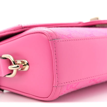 GG Monogram Textured Dollar Calfskin Small Luce Shoulder Bag Pink