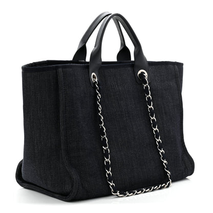 Denim Medium Deauville Tote Dark Blue