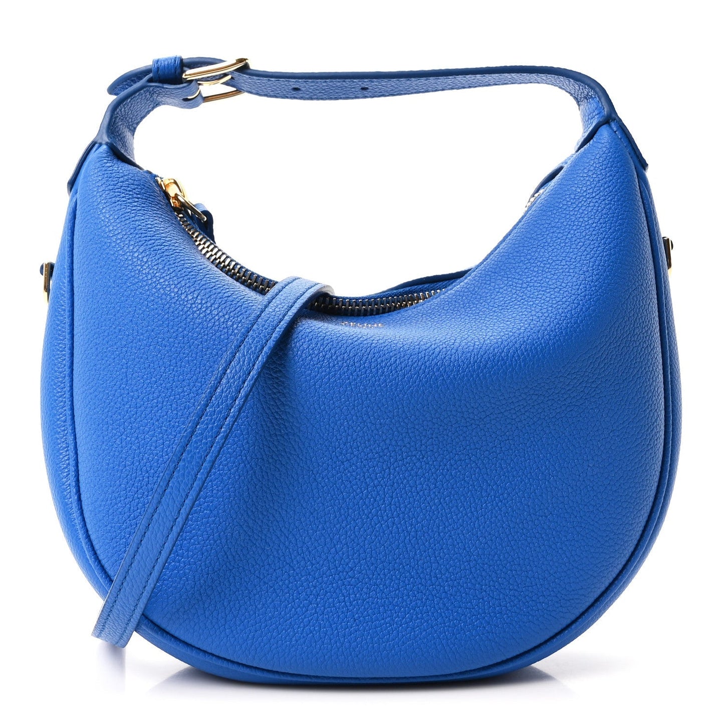Grained Calfskin Teen Lulu Shoulder Bag Ultra Blue
