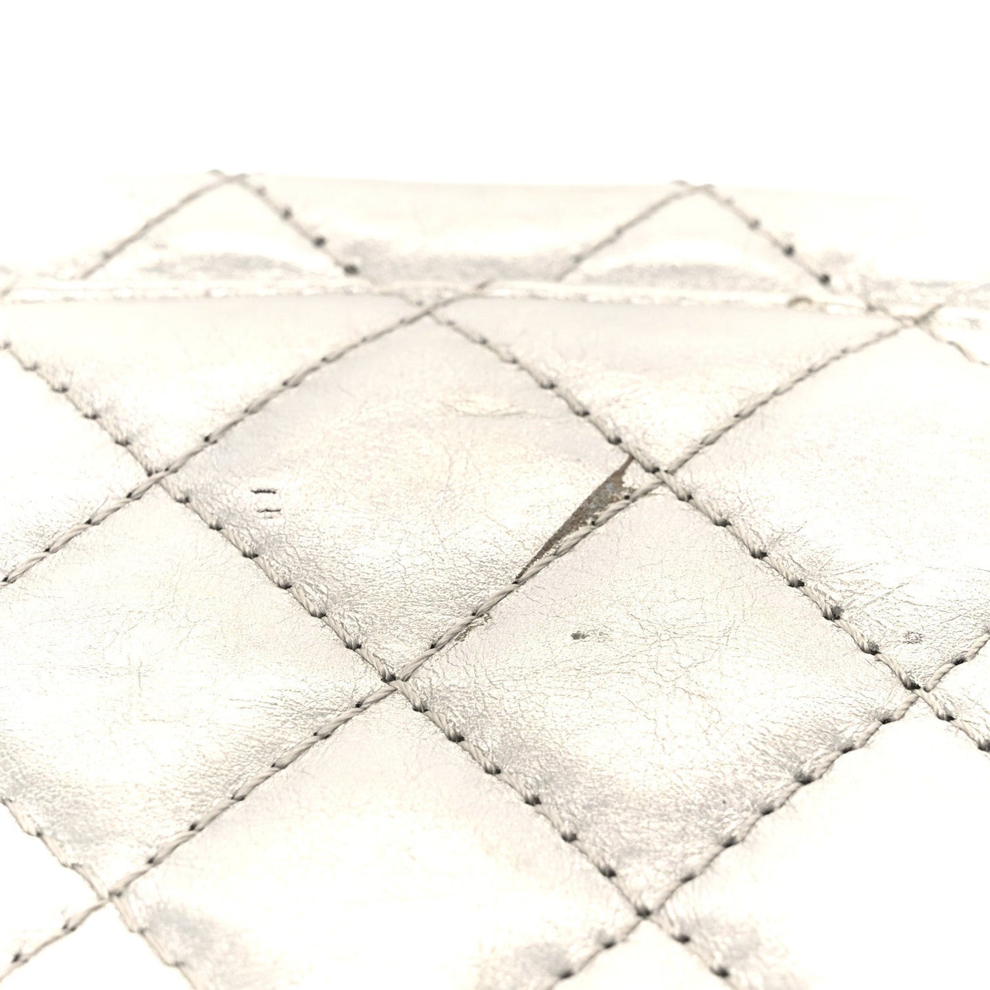 Metallic Lambskin Quilted 2.55 Reissue 226 Flap Silver