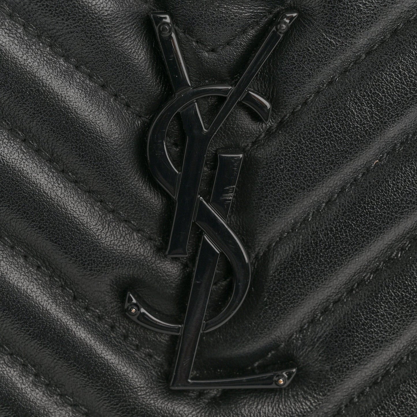 Calfskin Matelasse Monogram Monochrome Lou Camera Bag Black
