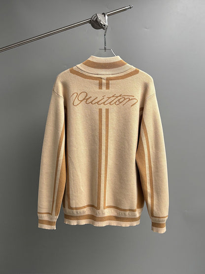 LV 26 Men's Intarsia Knit Jacket 493095