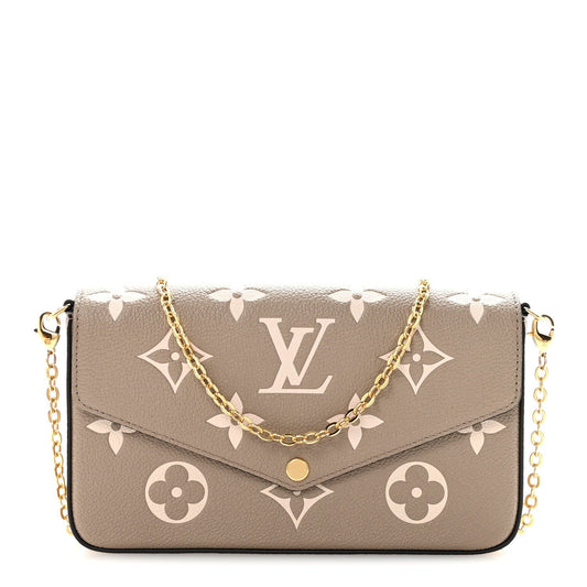 Empreinte Monogram Giant Felicie Pochette Tourterelle Creme