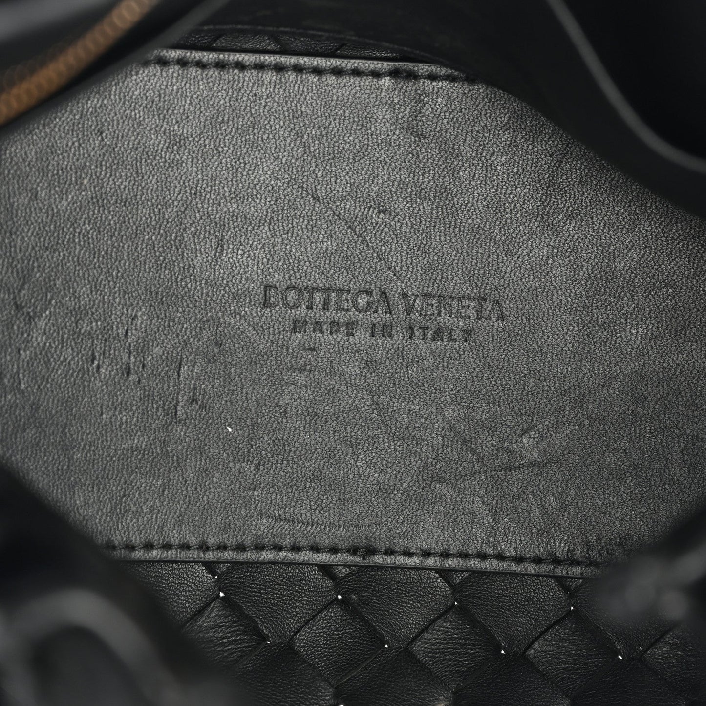 Nappa Intrecciato Small Andiamo Shoulder Bag Black