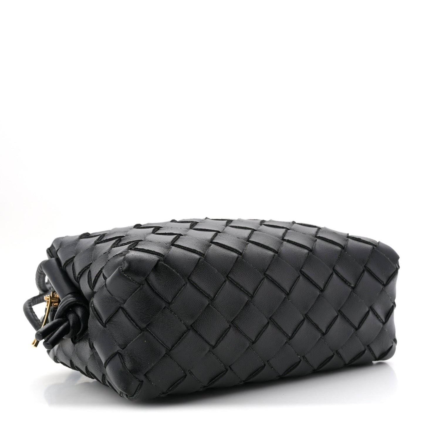 Nappa Intrecciato Mini Loop Camera Bag Black