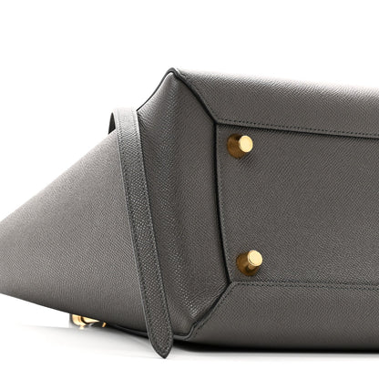 Grained Calfskin Mini Belt Bag Grey