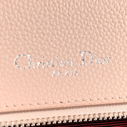 Grained Calfskin Medium Diorama Flap Bag Nude