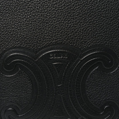Supple Calfskin Cuir Triomphe Small Heloise Shoulder Bag Black