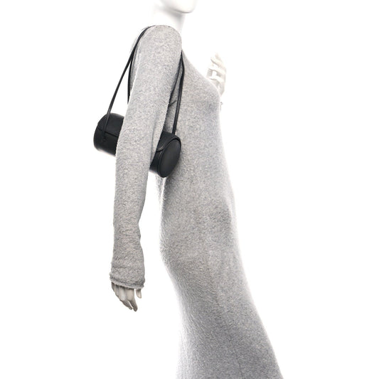 Shiny Caviar Preppy Coco Small Bowling Bag Black
