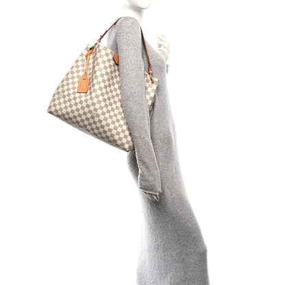 Damier Azur Graceful MM Rose Ballerine