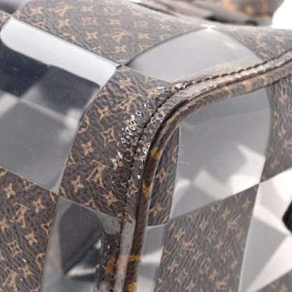 PVC Monogram Chess Keepall Bandouliere 25