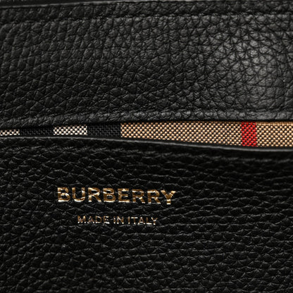 Grainy Calfskin Vintage Check Note Crossbody Bag Black