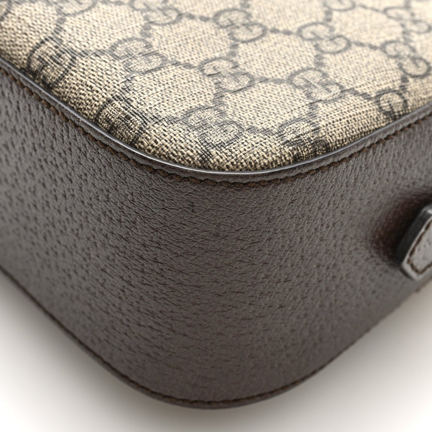 GG Supreme Monogram Web Neo Vintage Shoulder Bag Beige New Acero Crop