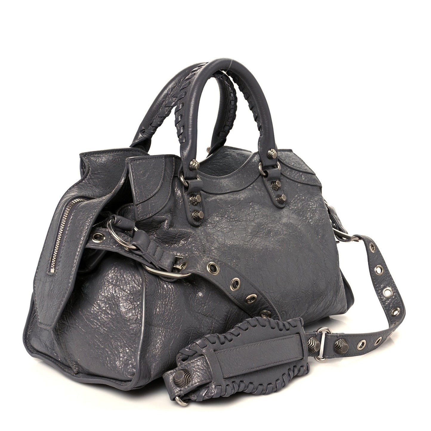 Agneau Arena Neo Cagole City Handbag Dark Grey