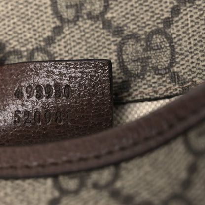 GG Supreme Monogram Neo Vintage Web Belt Bag Brown
