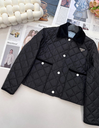 PRADA 25S LIGHTWEIGHT COTTON COLLARED JACKET 365