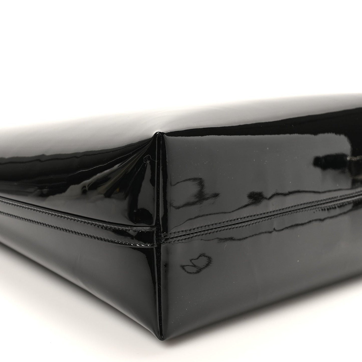 Patent Calfskin Rendez-Vous Hobo Black