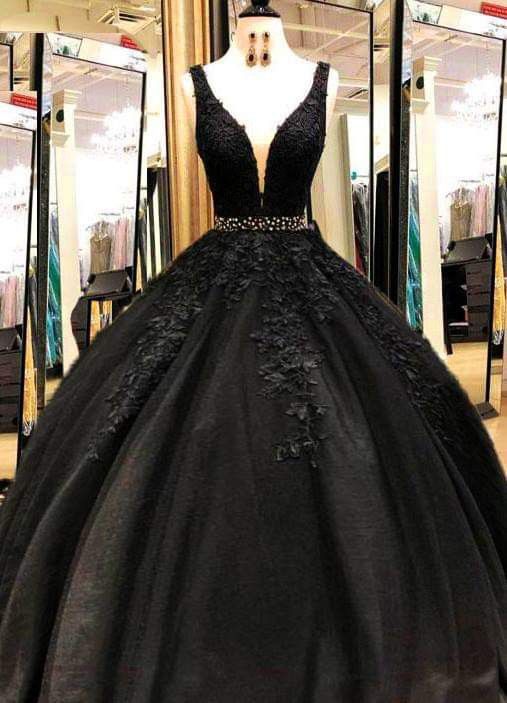 Black Prom Gown Sexy Evening Gown Formal Dresses