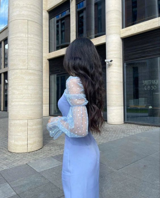 Blue Fashion Party Prom Dresses Evening Gown