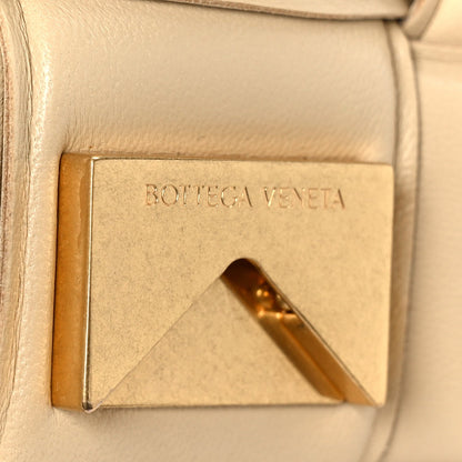 Lambskin Maxi Intreccio Padded Chain Cassette Crossbody Bag Porridge