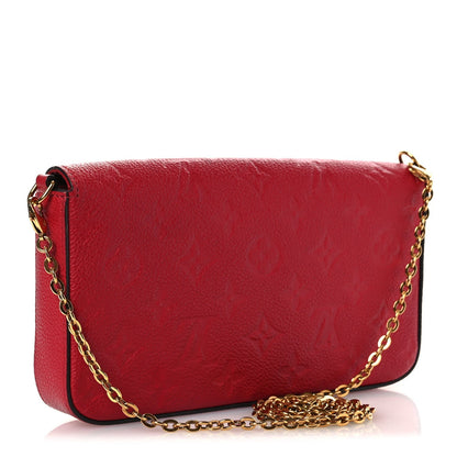 Empreinte Pochette Felicie Chain Wallet Scarlet