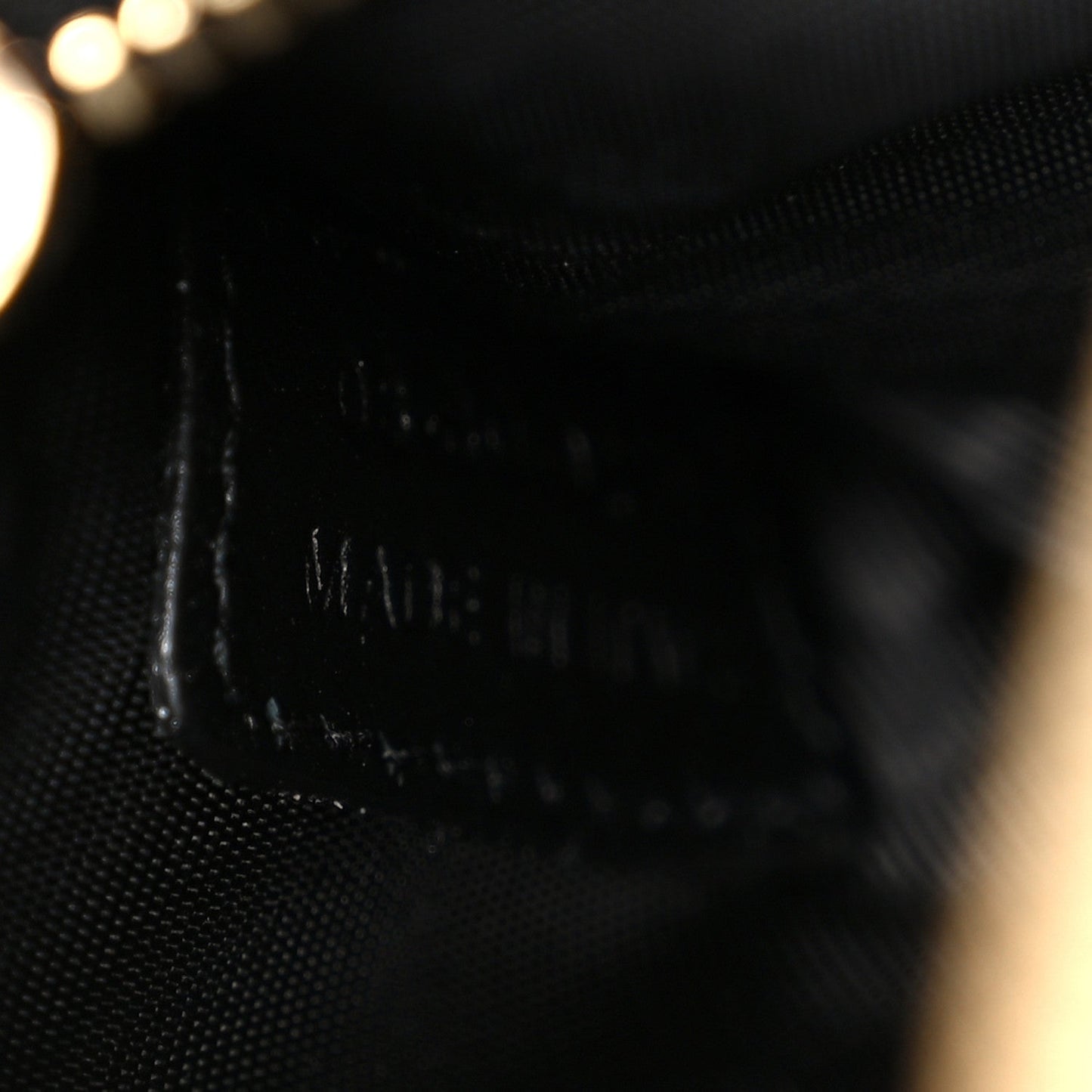 Lambskin Cannage Lady Dior Pouch Black