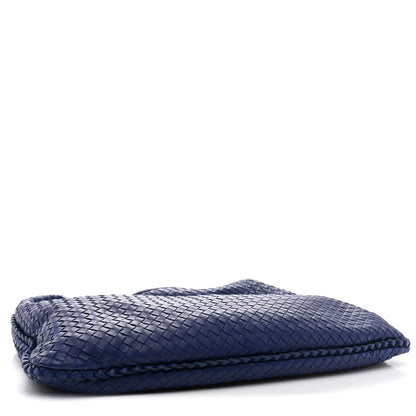 Nappa Intrecciato Maxi Veneta Hobo Baltic Blue